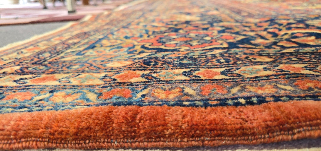 Antique Persian Fereghan Rug – Hand-Knotted Wool (Circa 1920s) 13 x 19