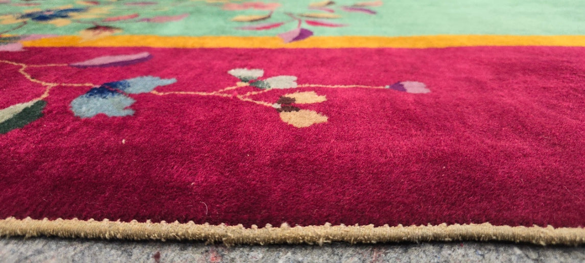 1920s Art Deco Nichols Chinese Rug 9x11.6 (#10514)