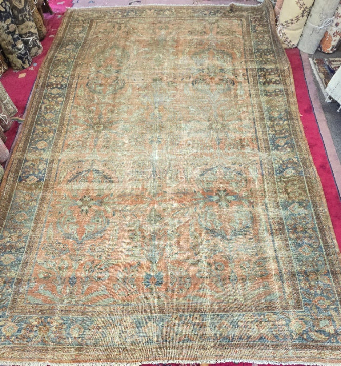 Antique Persian Lilihan Rug – Hand-Knotted Wool (Circa Early 20th Century) (#10517) – 10 x 17)