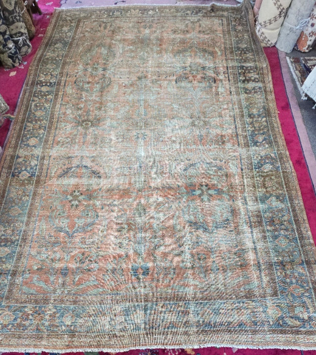 Antique Persian Lilihan Rug – Hand-Knotted Wool (Circa Early 20th Century) (#10517) – 10 x 17)