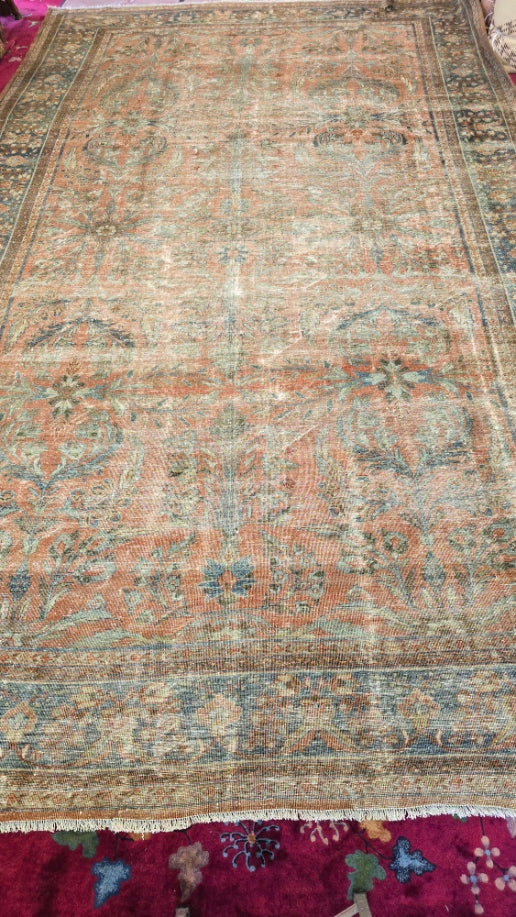 Antique Persian Lilihan Rug – Hand-Knotted Wool (Circa Early 20th Century) (#10517) – 10 x 17)