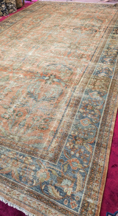 Antique Persian Lilihan Rug – Hand-Knotted Wool (Circa Early 20th Century) (#10517) – 10 x 17)