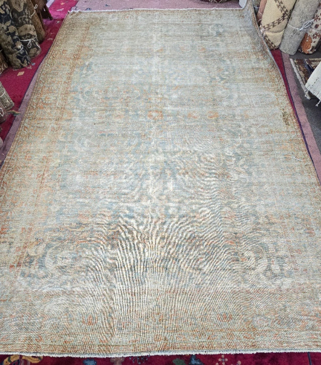 Antique Persian Mahal Rug – Hand-Knotted Wool (Circa 1920s) ) 10x17 (#10518)10