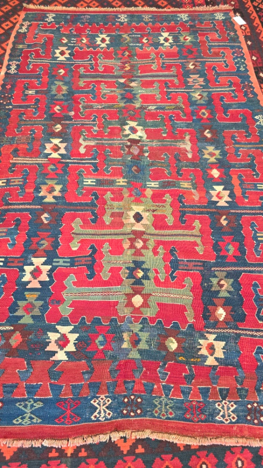 Antique Turkish Yuncu Kelim #5188