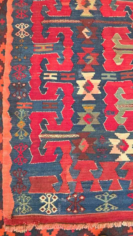 Antique Turkish Yuncu Kelim #5188