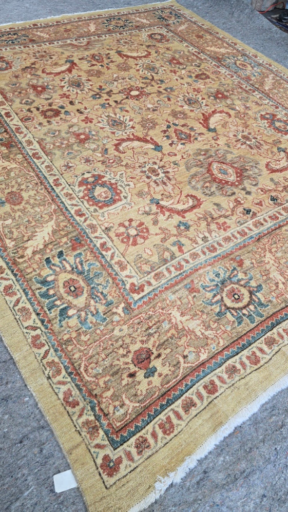 Antique Turkish Oushak Rug – Hand-Knotted Wool (Circa 1970) (#) – 9 x 12