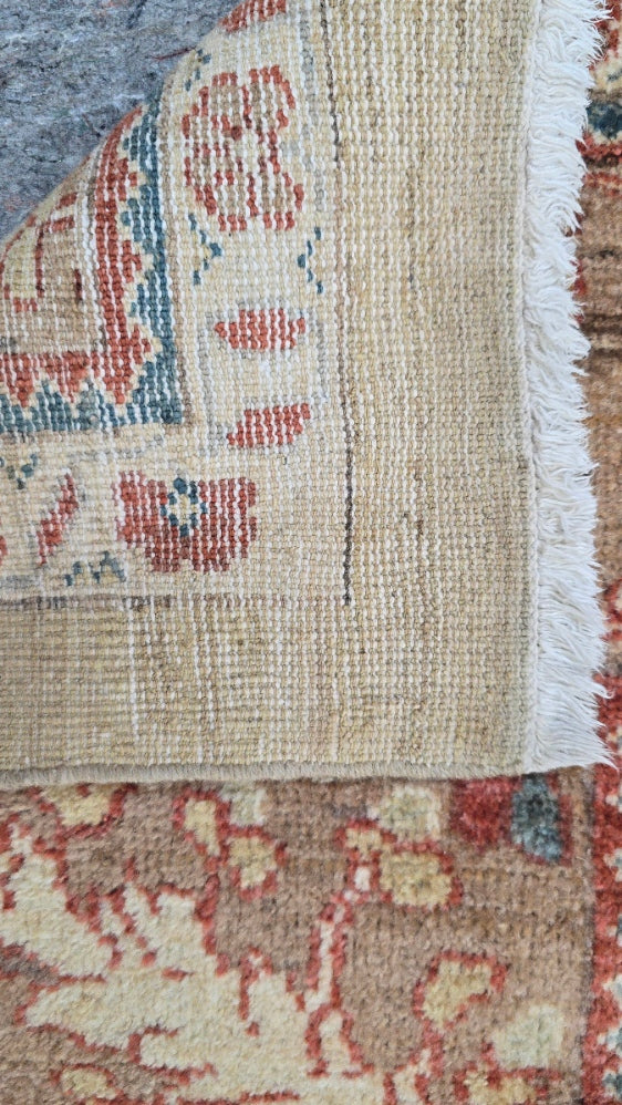 Antique Turkish Oushak Rug – Hand-Knotted Wool (Circa 1970) (#) – 9 x 12