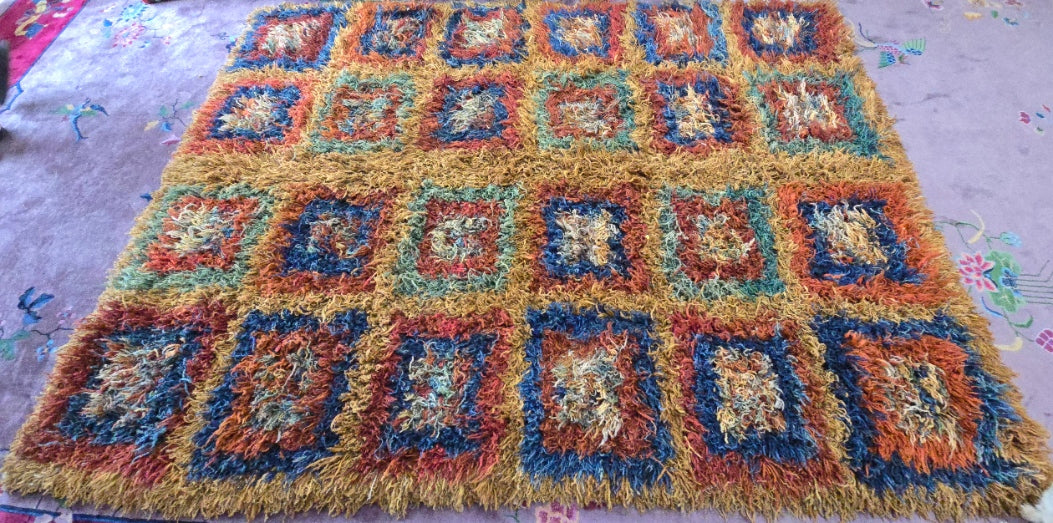 TULU Tribal Shaggy Moroccan-Style Rug – Handwoven Size 7x10