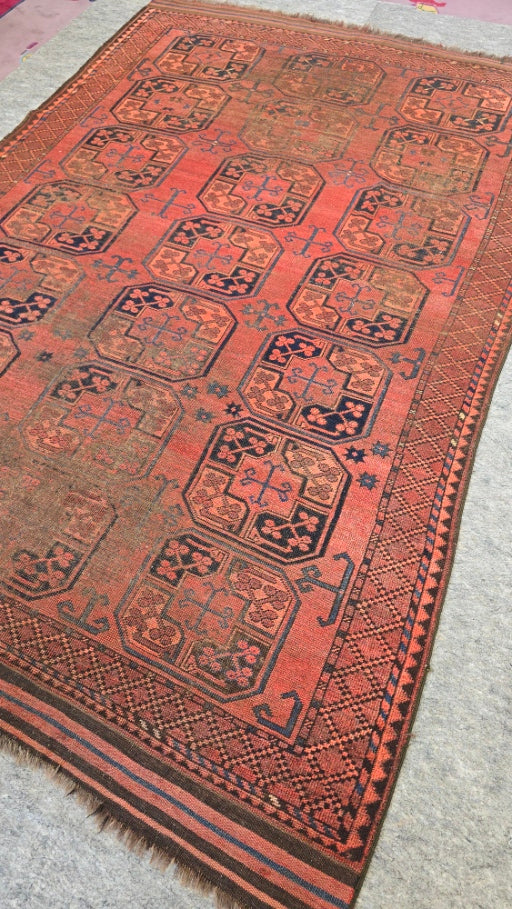 Antique Ersari Turkoman Rug Circa 1900s – Handwoven Tribal Design (6 x 8.10) #10569