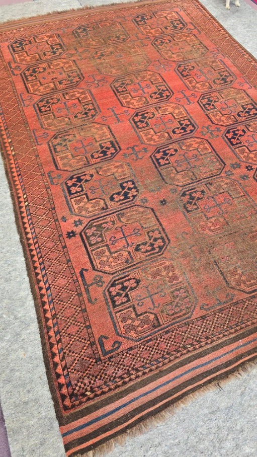 Antique Ersari Turkoman Rug Circa 1900s – Handwoven Tribal Design (6 x 8.10) #10569