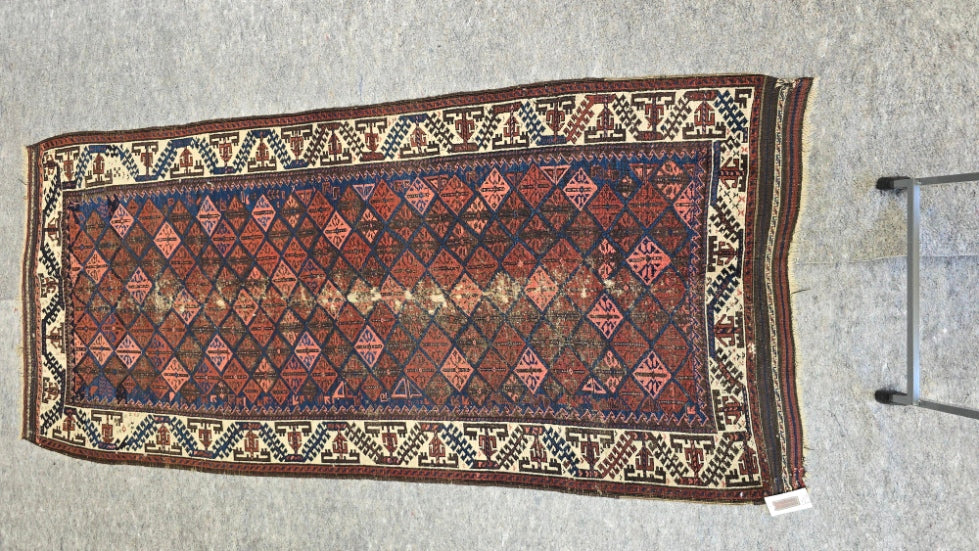 Antique Baluch Rug Circa 1900s #6246
