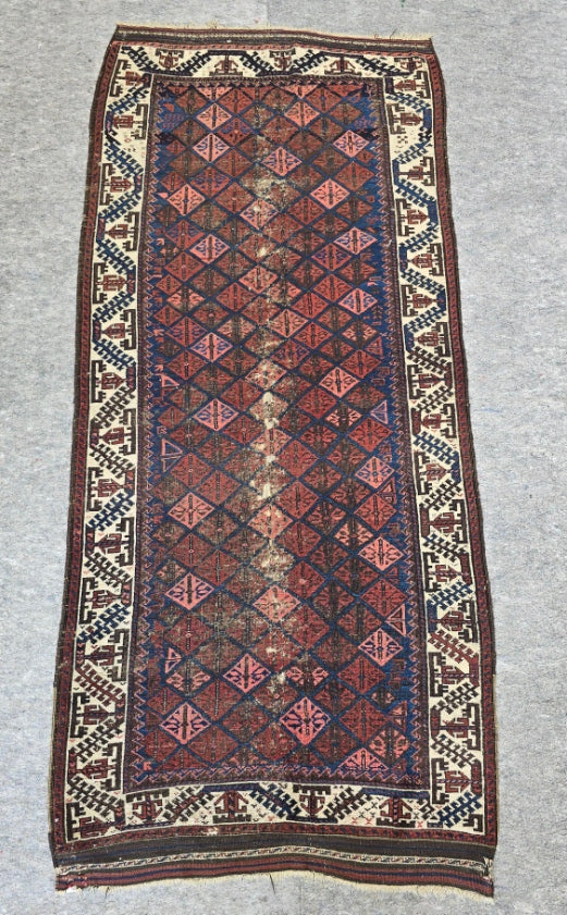 Antique Baluch Rug Circa 1900s #6246