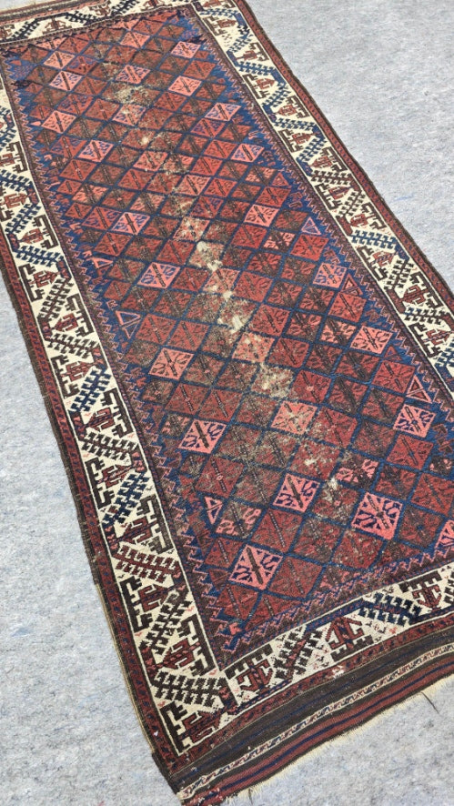 Antique Baluch Rug Circa 1900s #6246