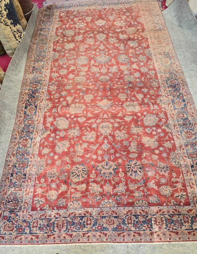 Antique Persian Mahal Rug (#10570) – Hand-Knotted Vintage Rug – 9.3 x 17.6