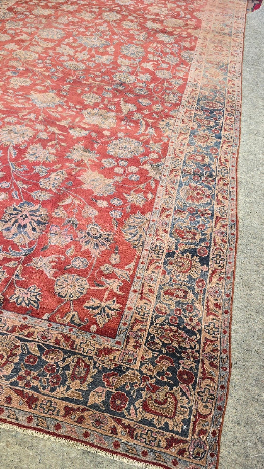 Antique Persian Mahal Rug (#10570) – Hand-Knotted Vintage Rug – 9.3 x 17.6