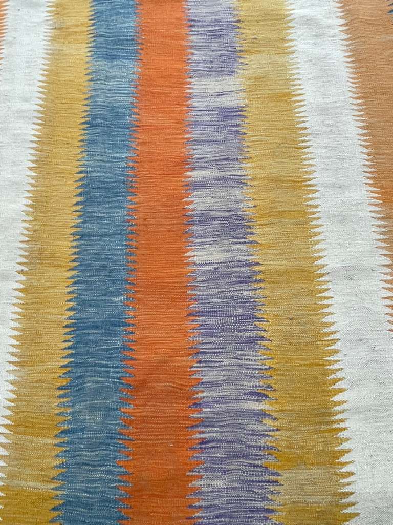 New Modern Afghan Kelim 6.7 X 9.11