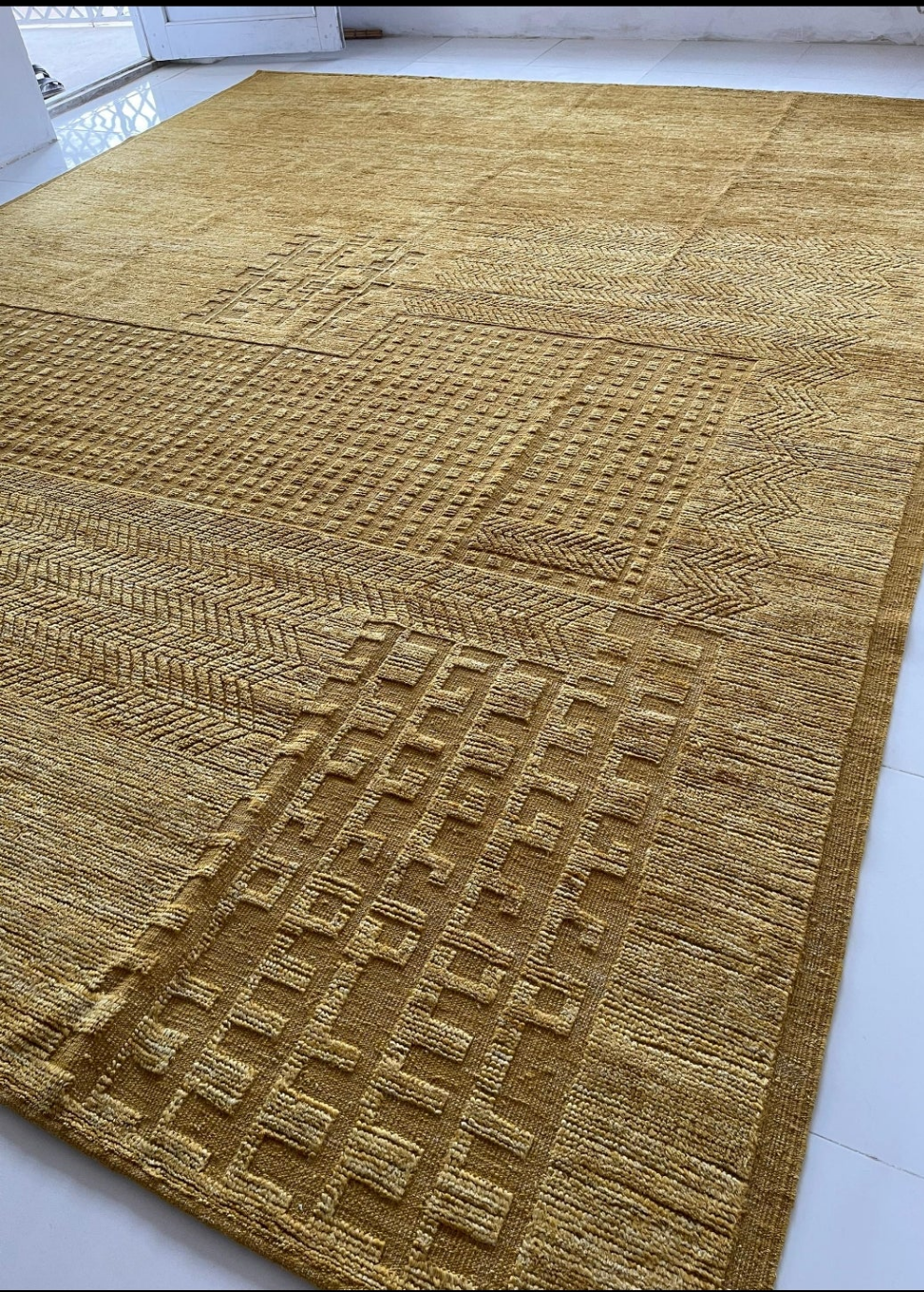 "The John Ahmad Rug" – In mustard