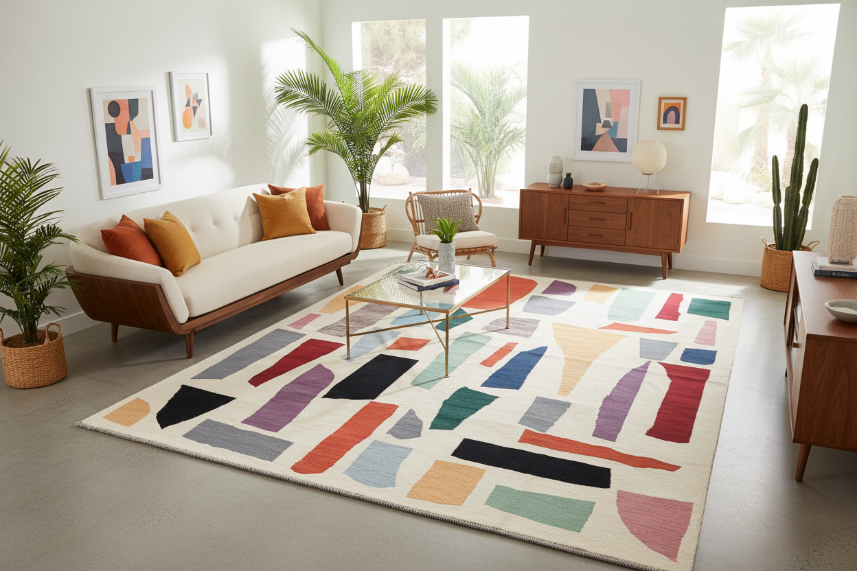 Mid-century Modern Kelim