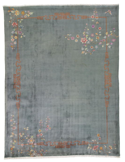 1920s Art Deco Nichols Chinese Rug 8.6x11.6