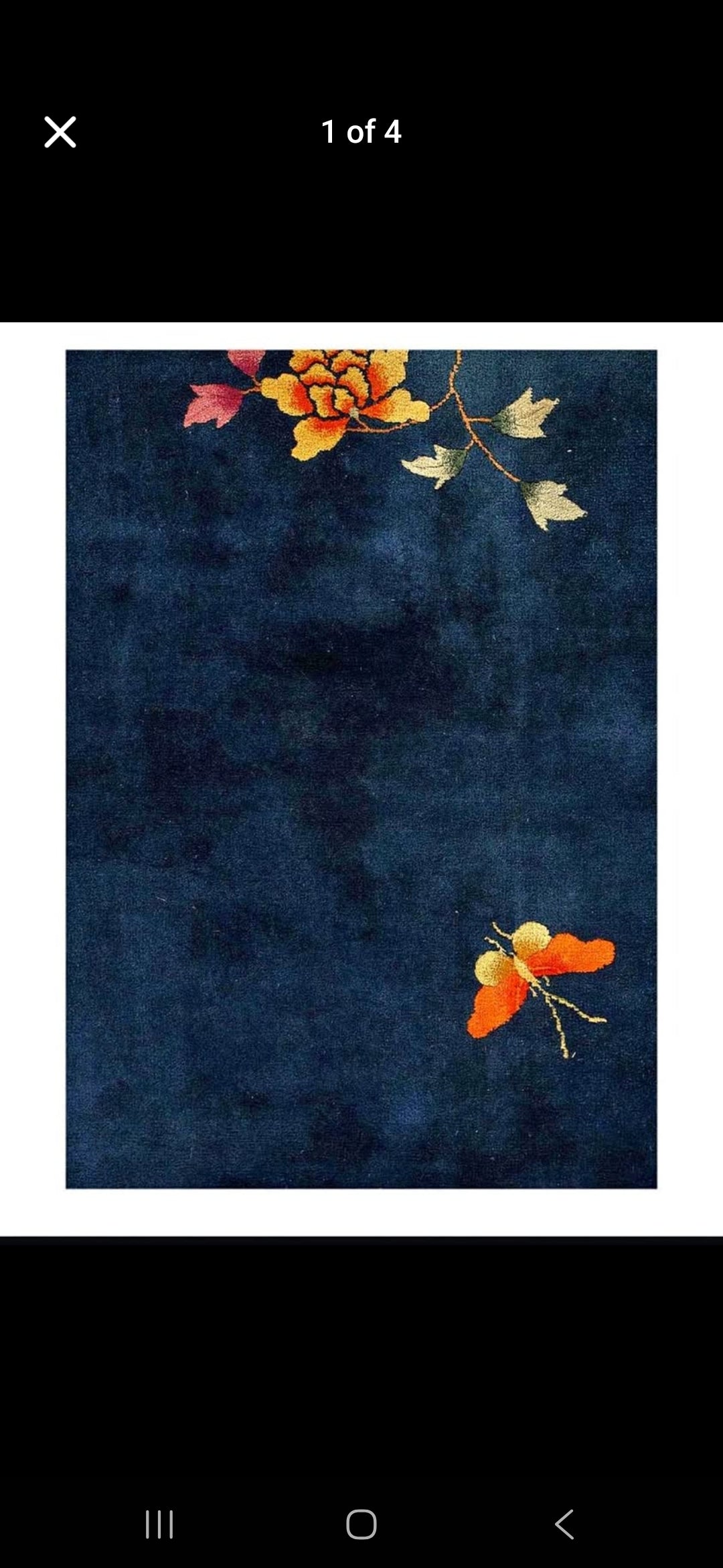 1930s Blue Art Deco Nichols Chinese Rug 9x12