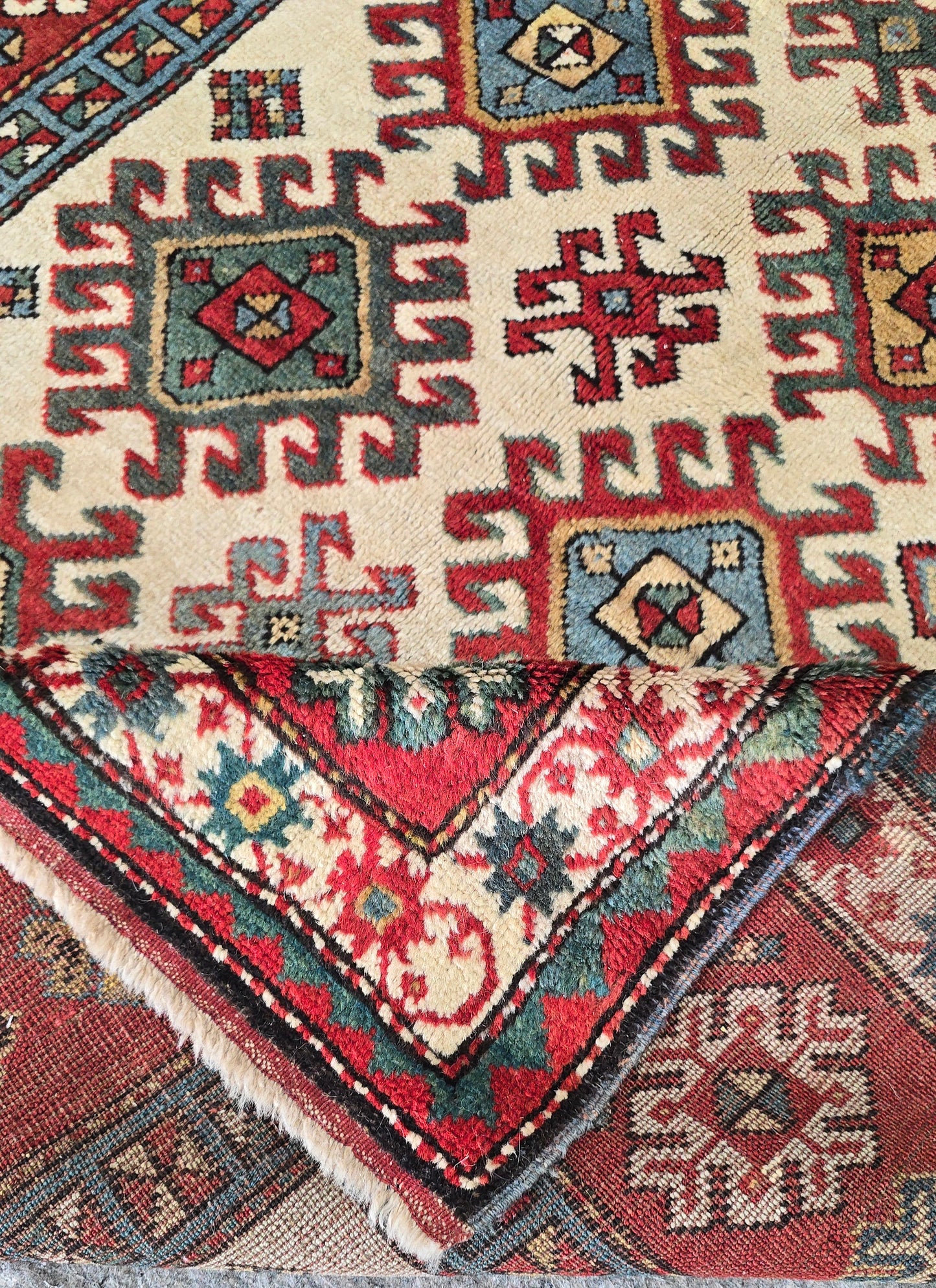 Antique Mint Karabagh runner 3.10x10.2  #10458