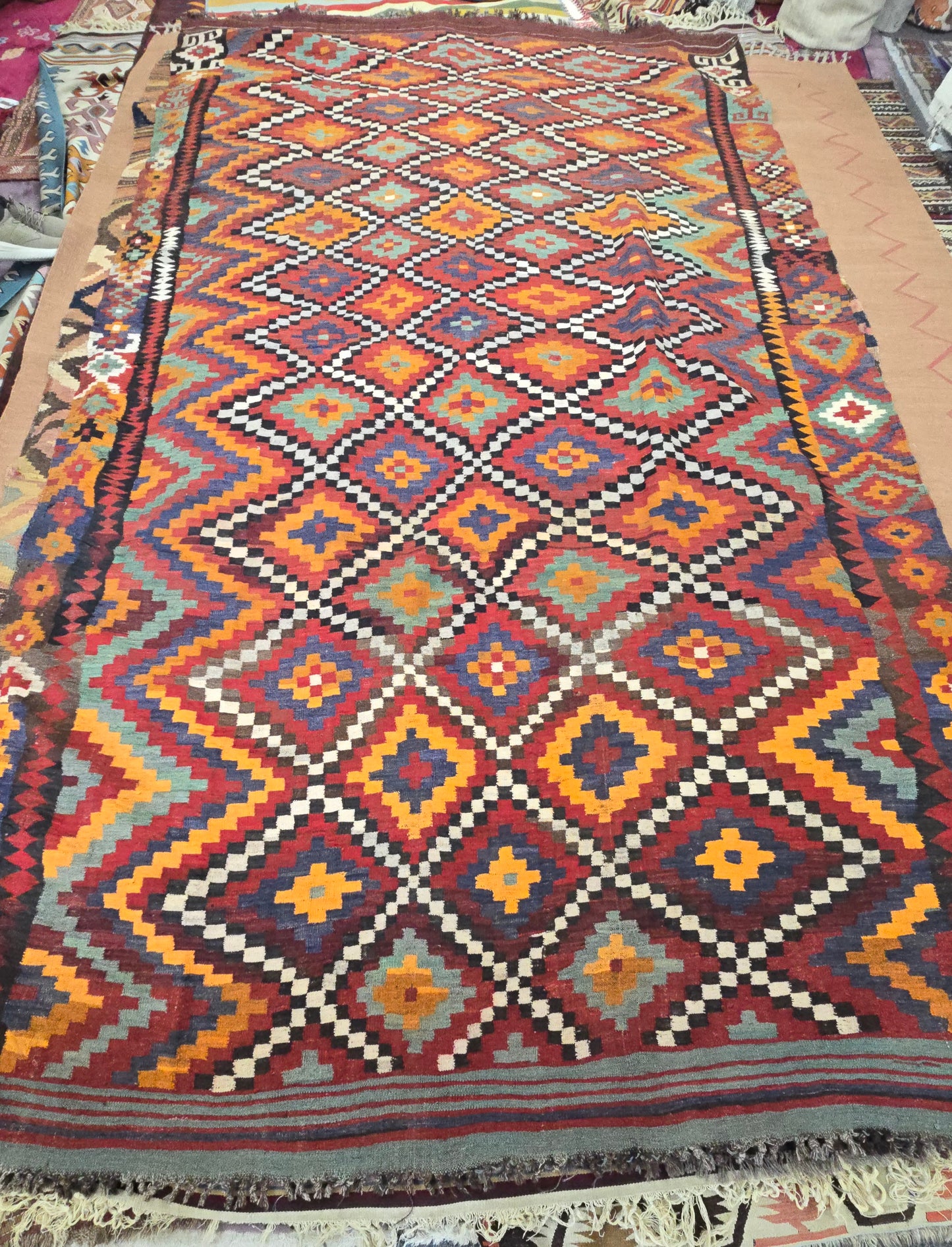 Antique Turkish Kelim #9216