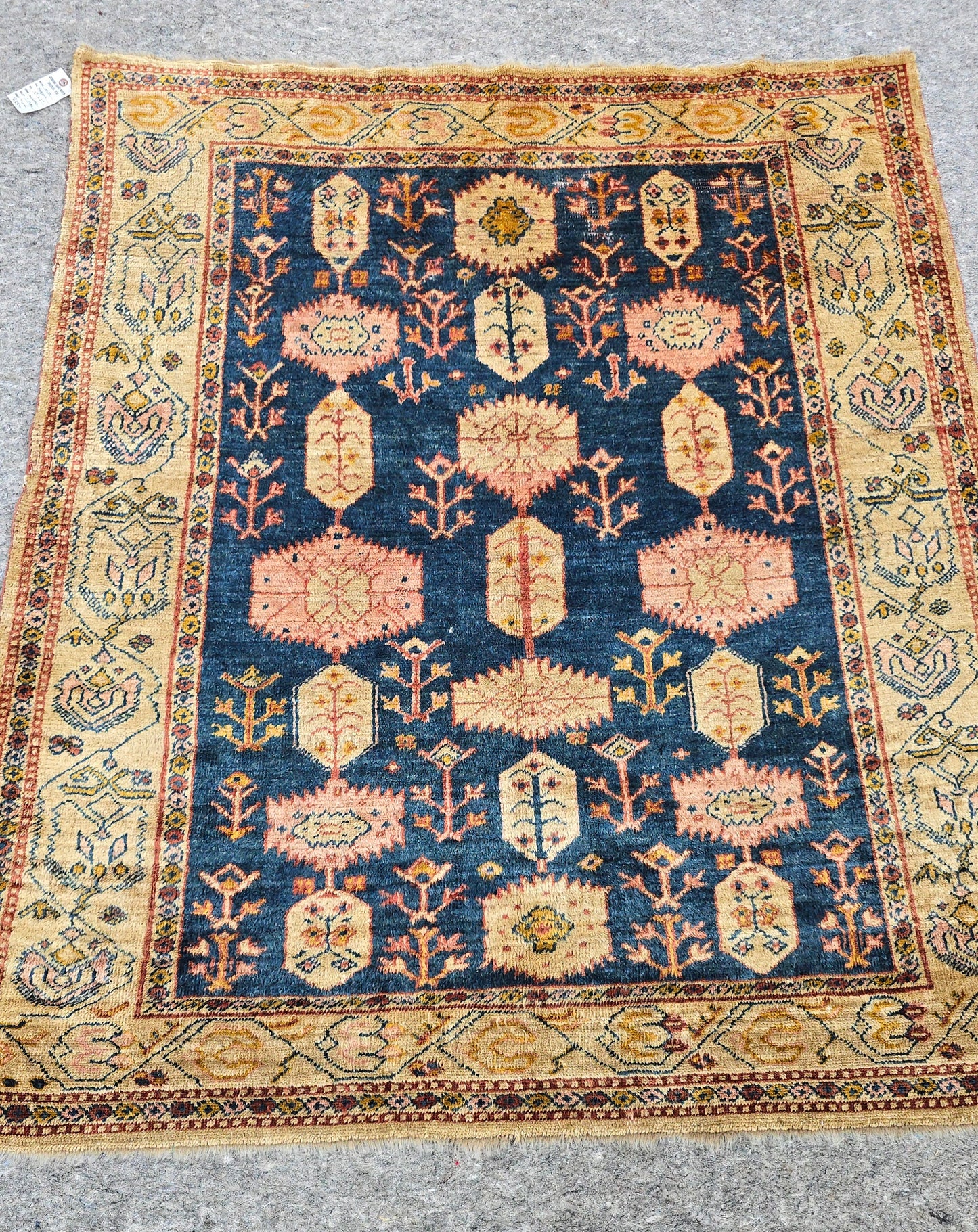 Antique Turkish Angora  Rug – Hand-Knotted Wool (Circa 1920) (#10435) – 4.5x5.2