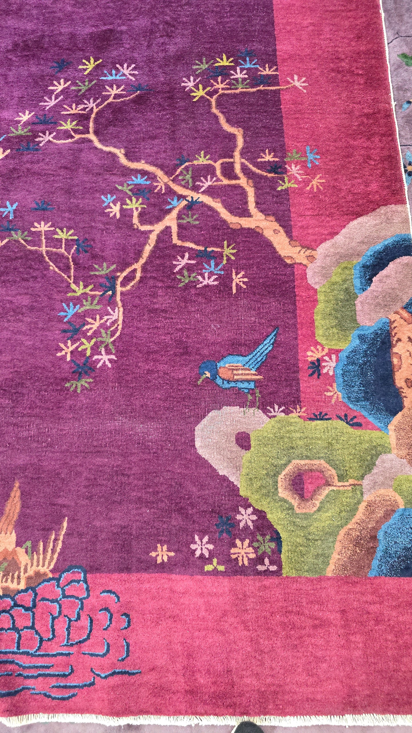 1920s Art Deco Nichols Chinese Rug 9x11.6