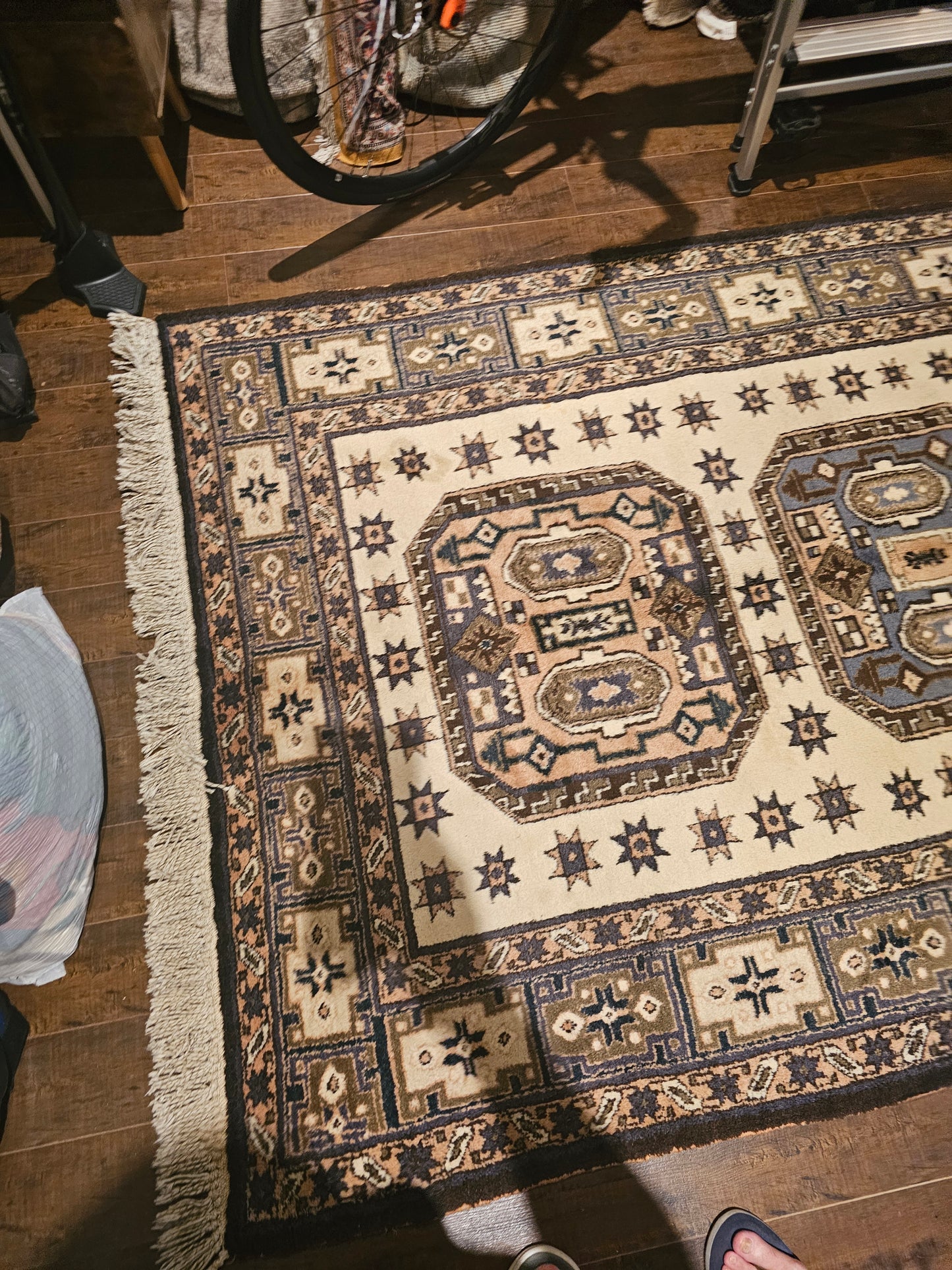 21169 Vintage Persian Ardebil Rug