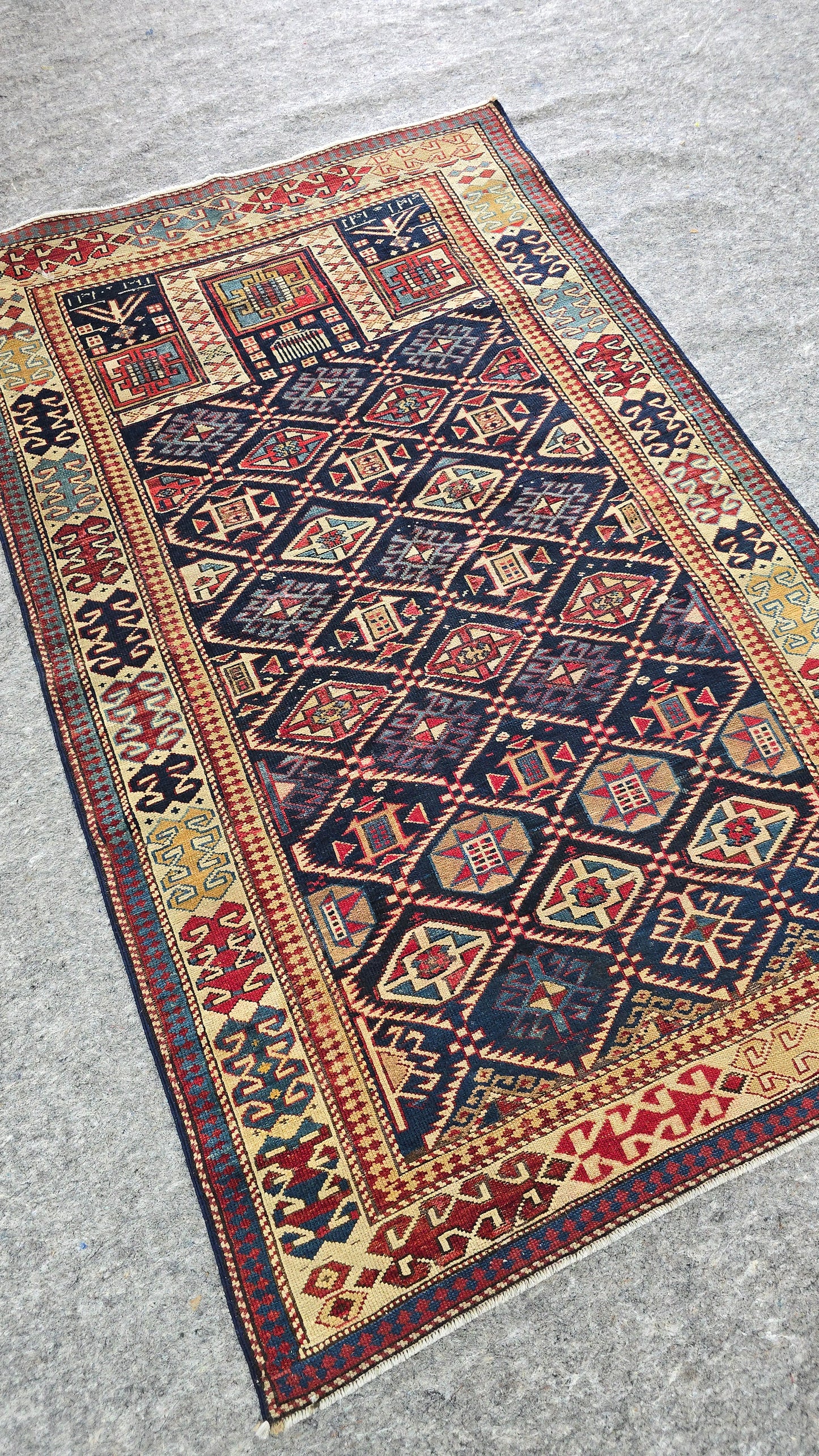 #62789 19th Century Antique Shirvan Prayer Rug – Mint Condition Collector’s Piece (3.6x 5.7 ft) (Copy)