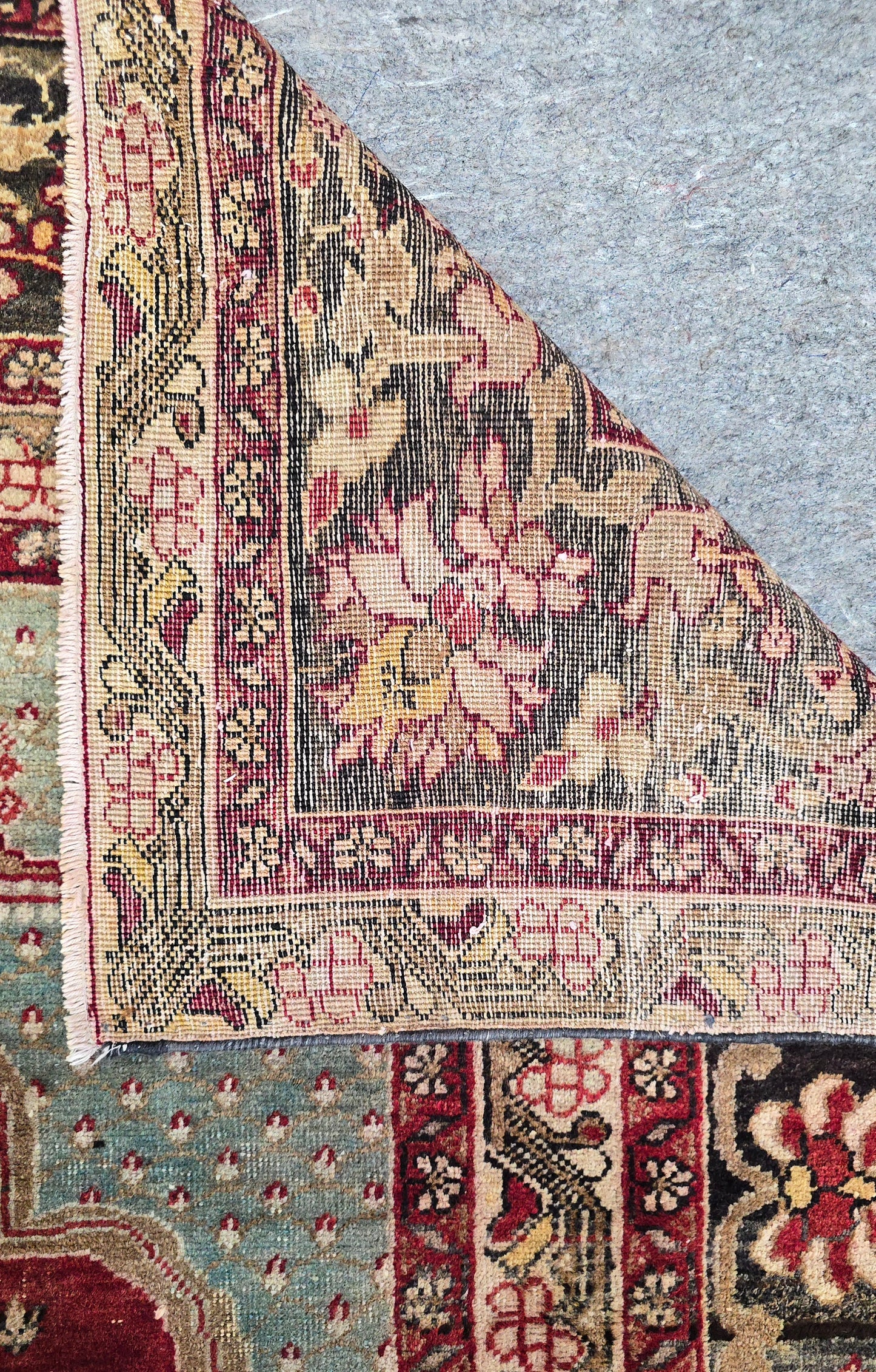 10472 Antique Turkish Kayseri Rug – Hand-Knotted Wool (Circa 1930)  – 8.9 x 12.9