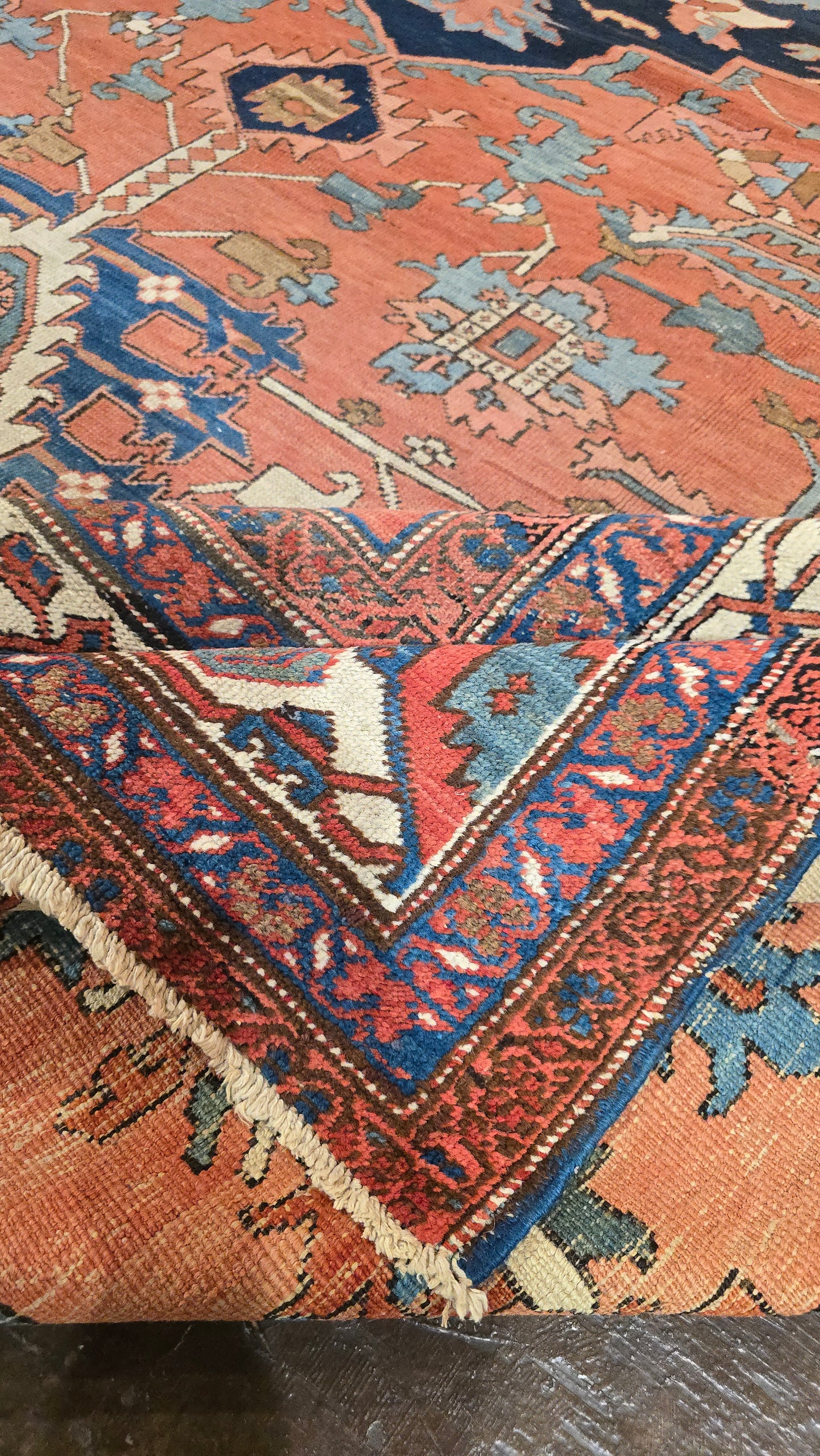 Antique Palace sized Serapi 12x18