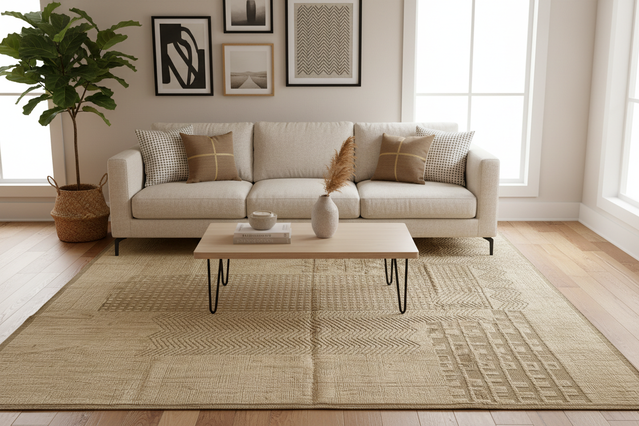 The John Ahmad Rug" – In Sanora Beige