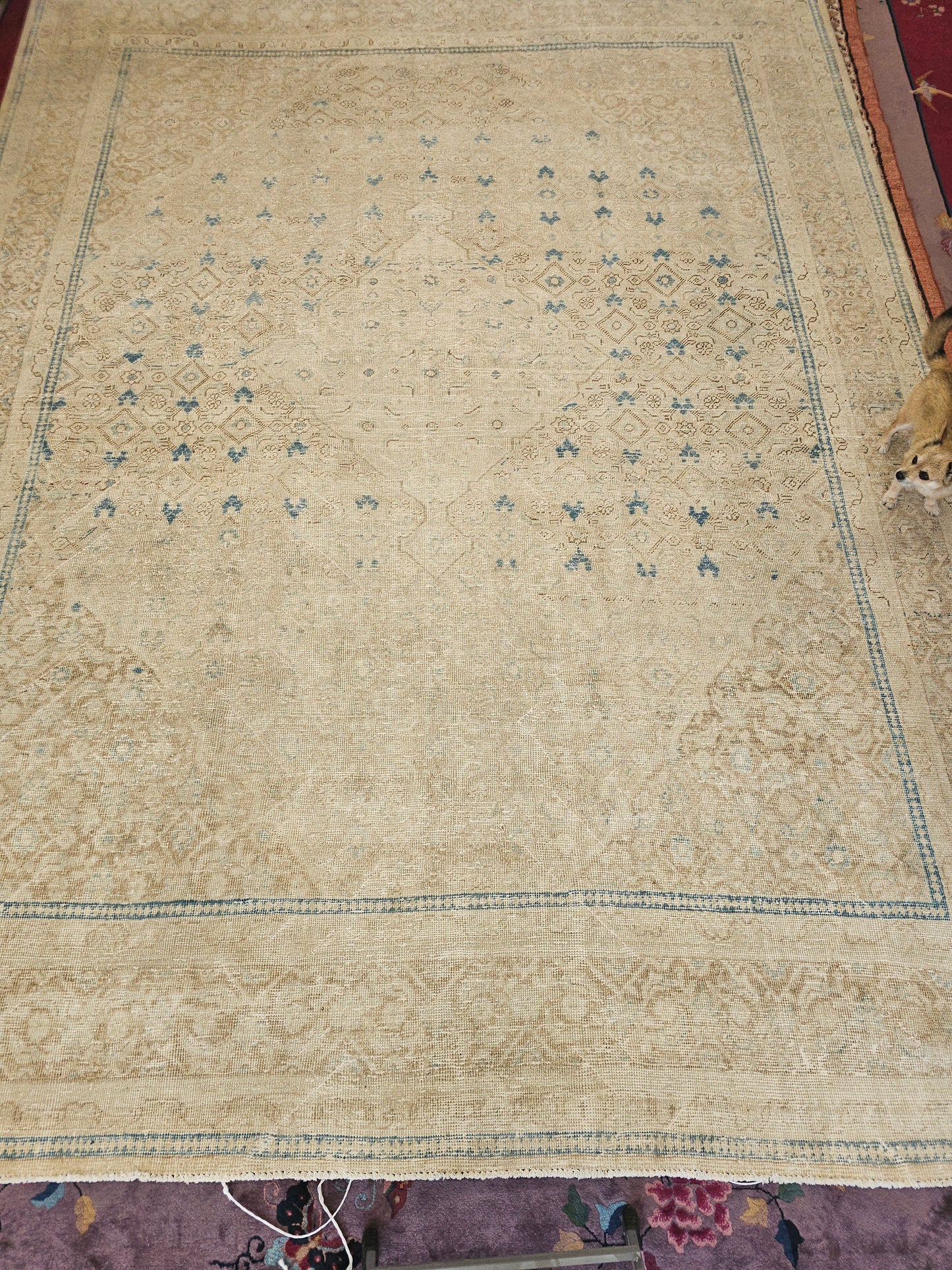 Vintage Turkish distressed rug