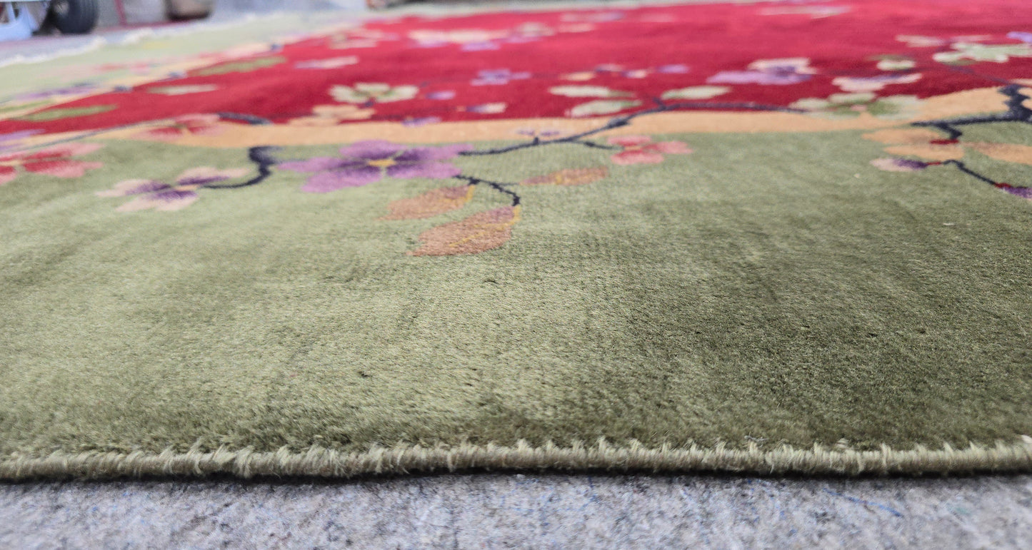 1920s Art Deco Nichols Chinese Rug  10x13