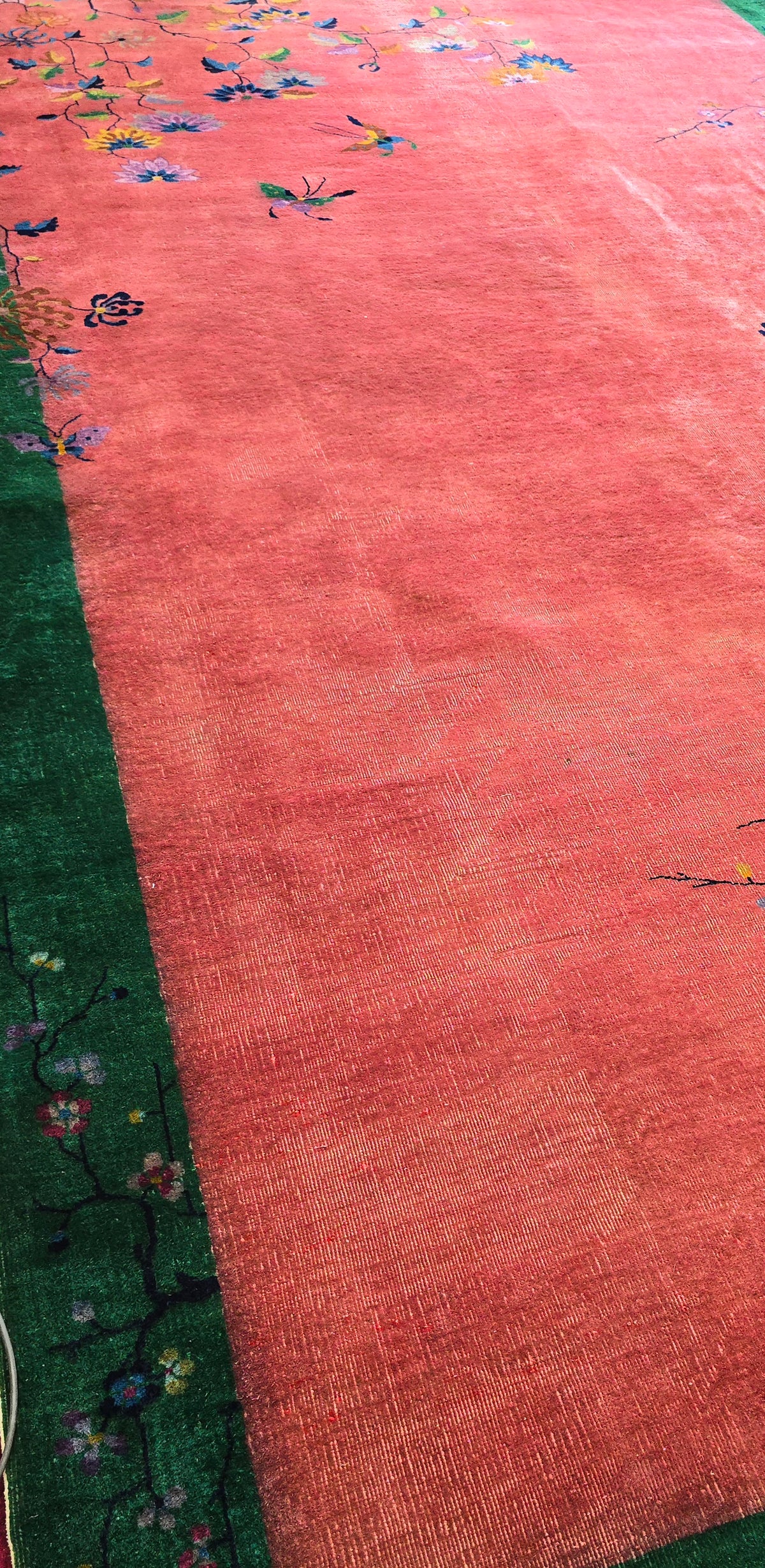 1920s Art Deco Nichols Chinese Rug 9x14.6 )