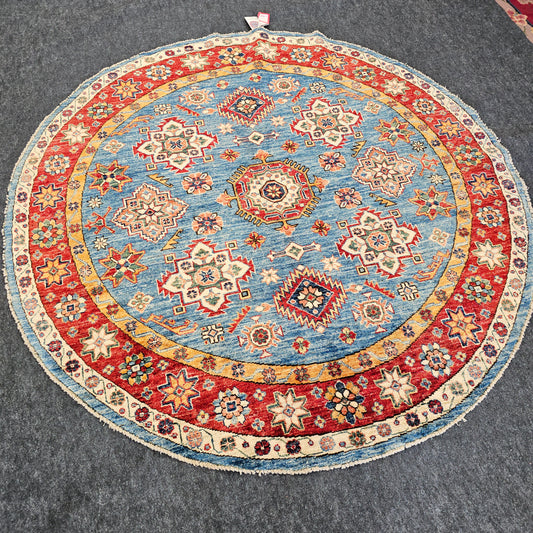 Circular Kazak rug