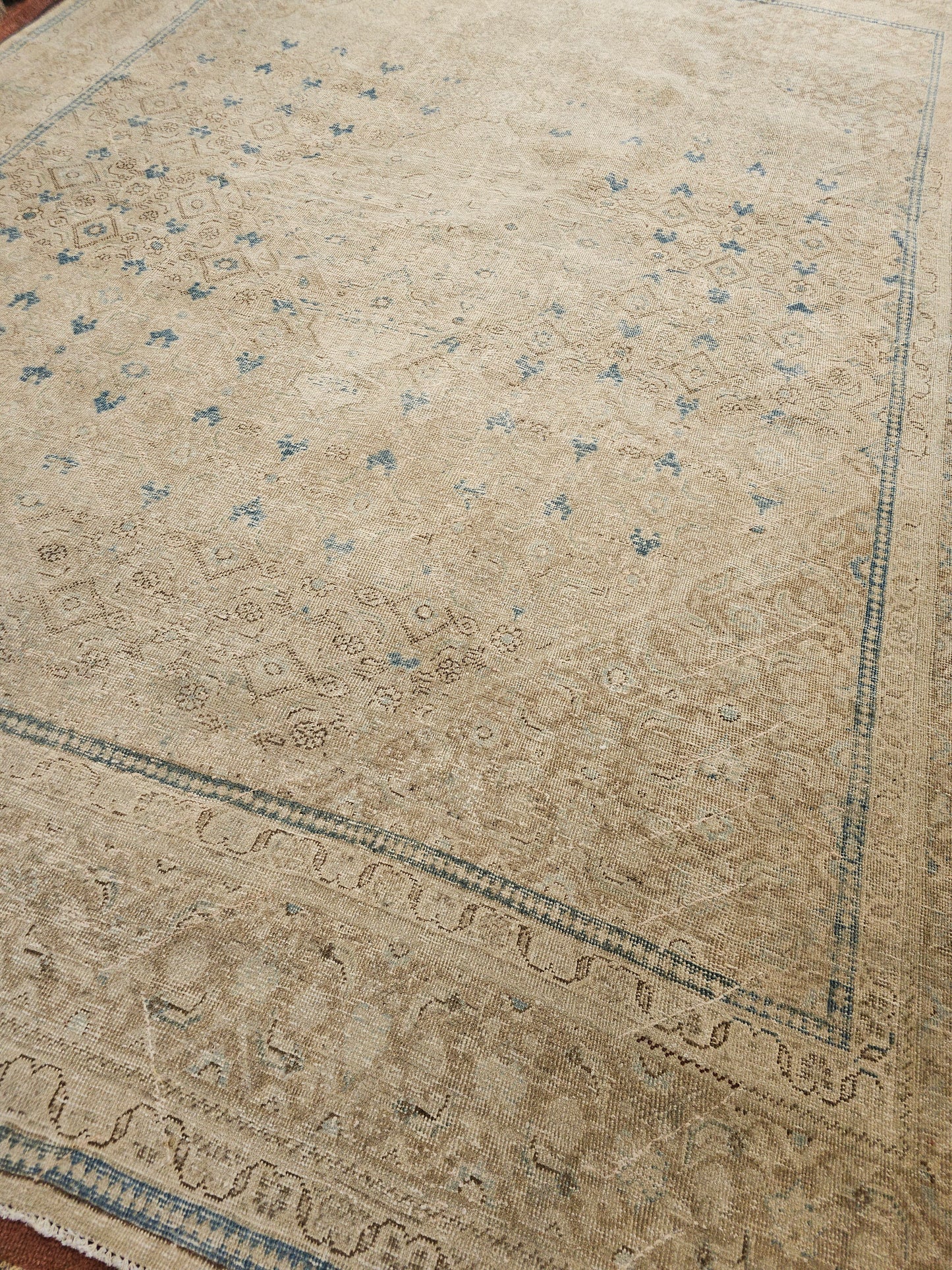 Vintage Turkish distressed rug