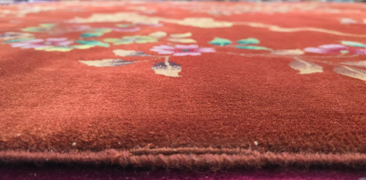 1920s Art Deco Nichols Chinese Rug 9x11.6 )