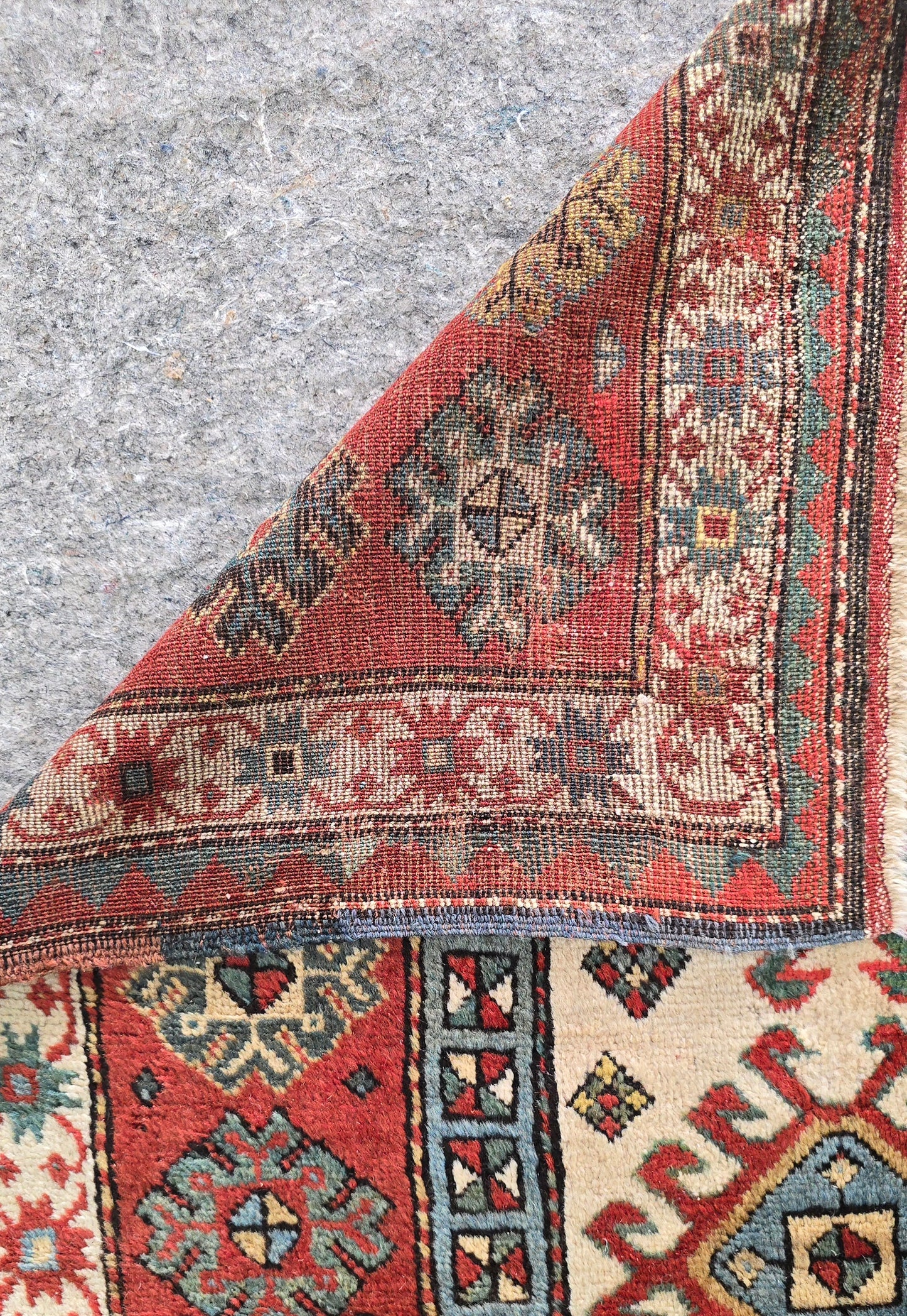 Antique Mint Karabagh runner 3.10x10.2  #10458