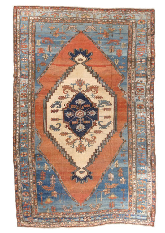 Antique Palace sized Serapi 12.6x19.5