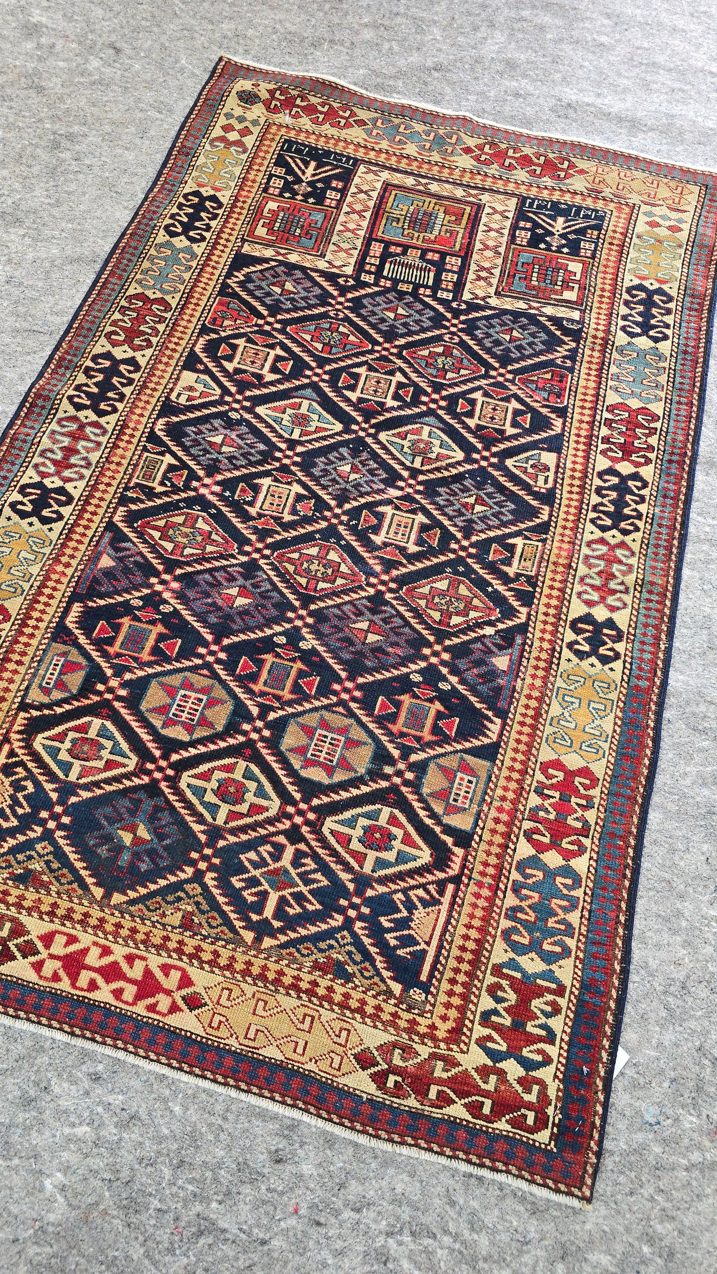 #62789 19th Century Antique Shirvan Prayer Rug – Mint Condition Collector’s Piece (3.6x 5.7 ft) (Copy)