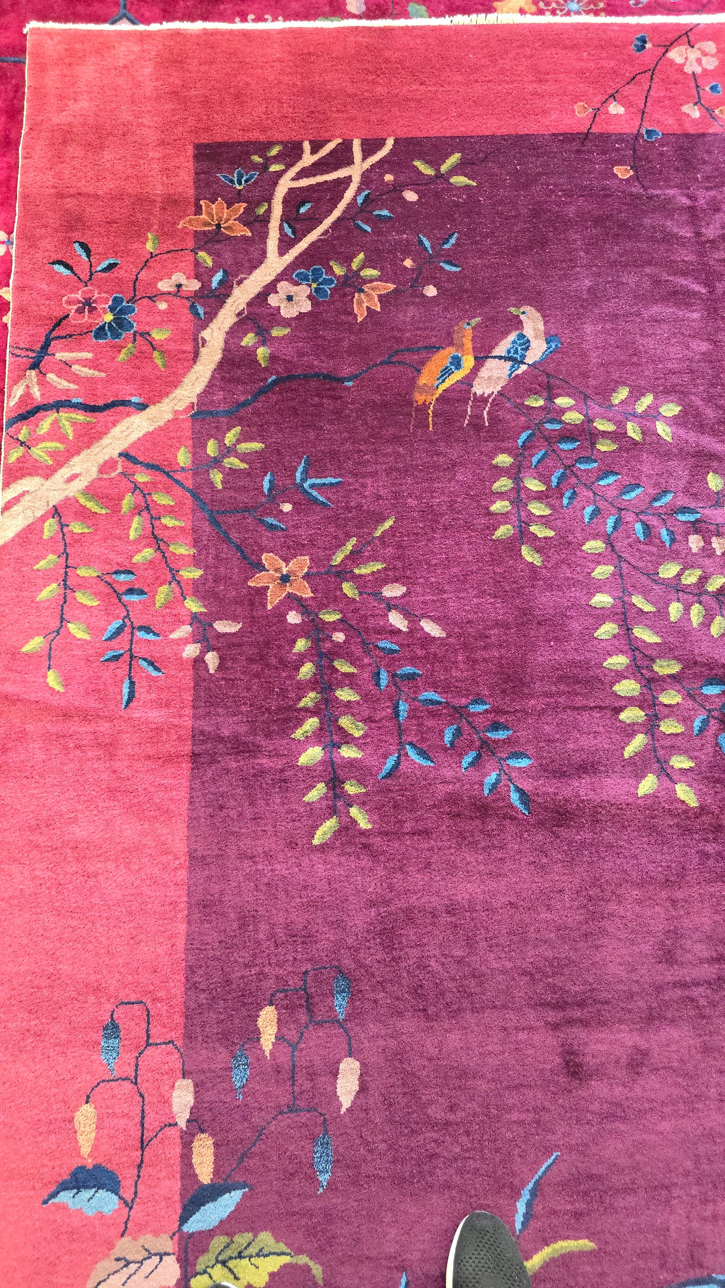 1920s Art Deco Nichols Chinese Rug 9x11.6