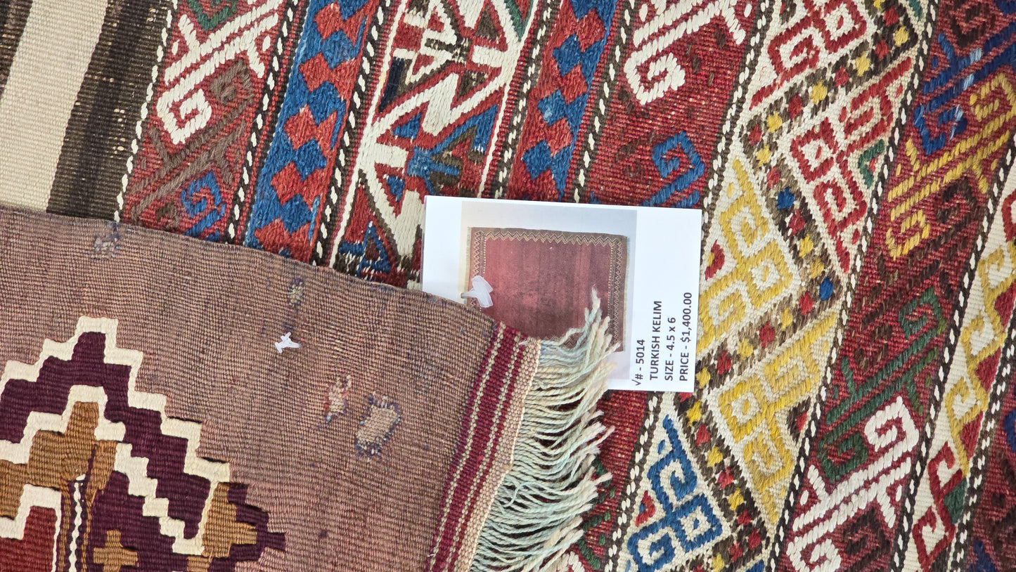 Antique Turkish Kelim #5014