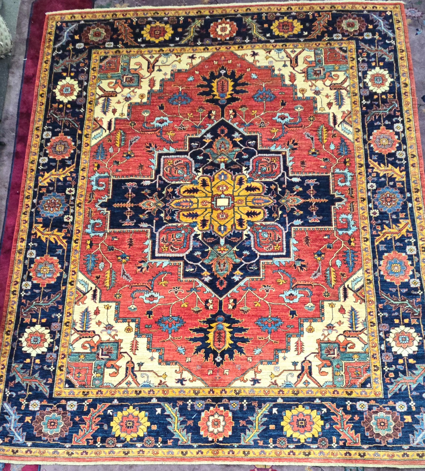 Heriz Afghan Rug – 8x10