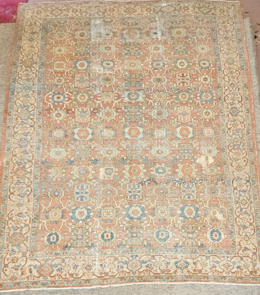 Antique Persian Sultanabad Rug – Hand-Knotted Wool (Circa Late 19th Century) (#9317) – 8.3 x 12.5