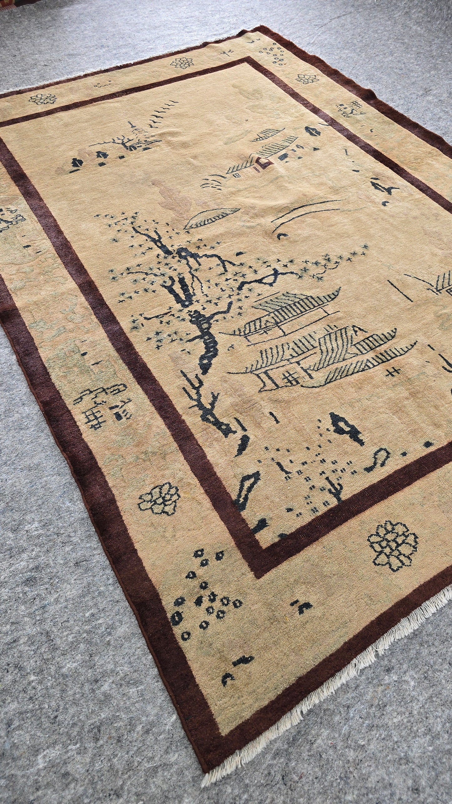 Early 20th Century Art Deco Chinese Peking Rug #25202