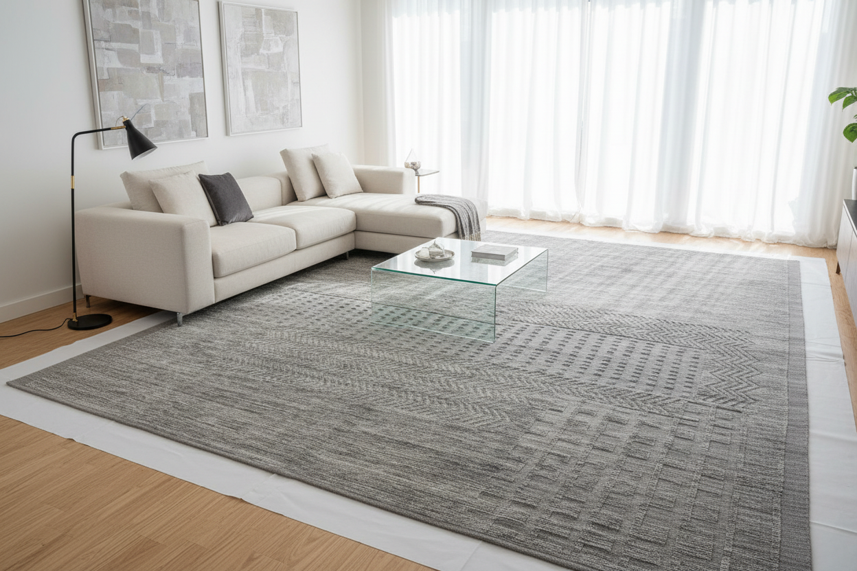 The John Ahmad Rug" – In Wolf Grey