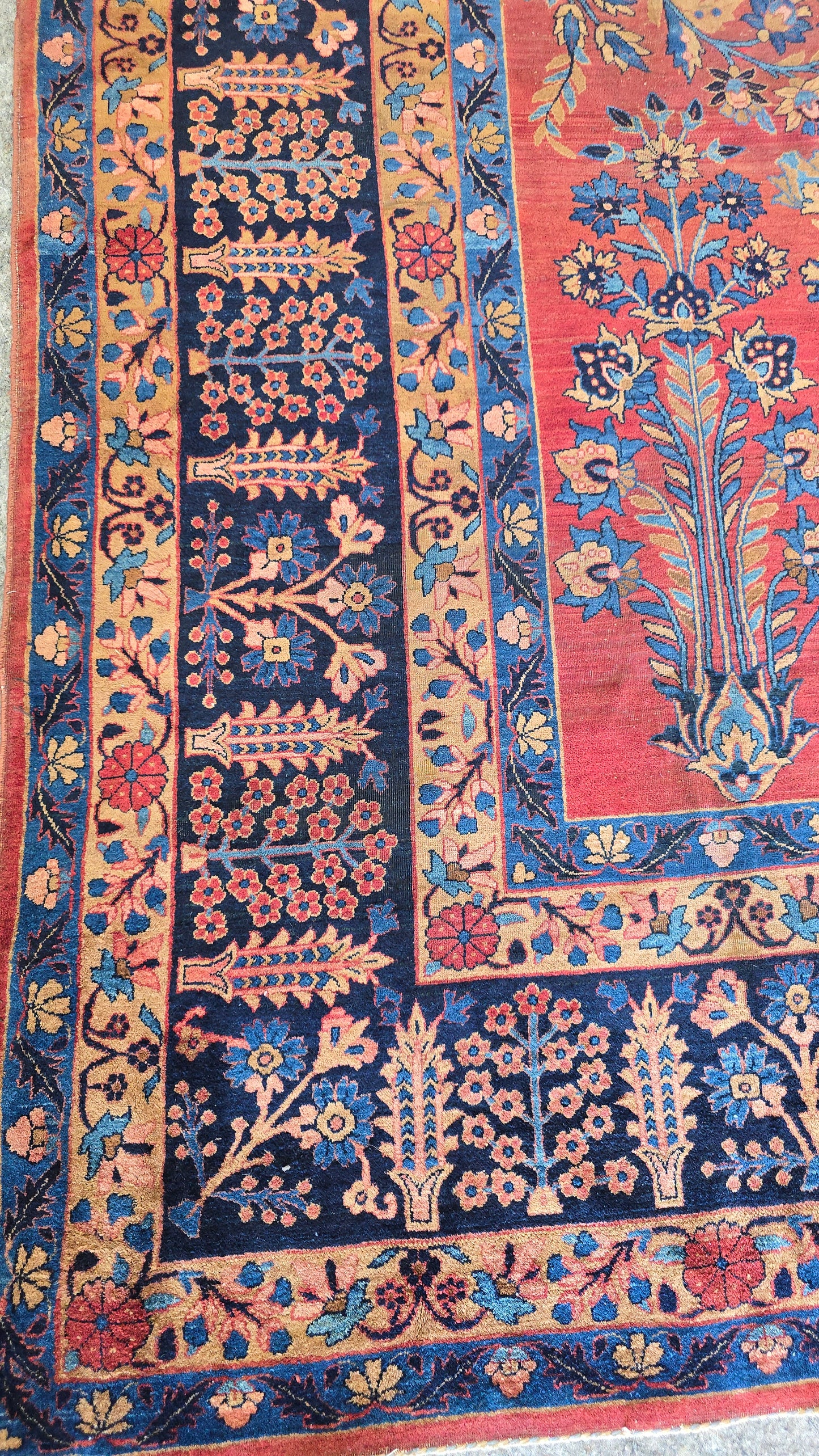 Antique Large Persian Kashan Rug – 9 x 12