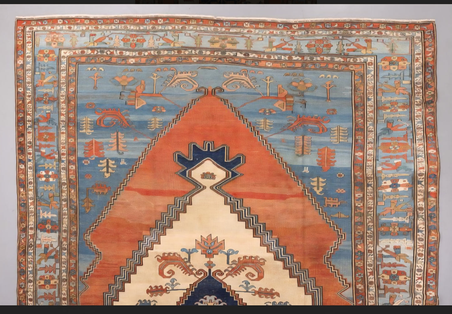 Antique Palace sized Serapi 12.6x19.5